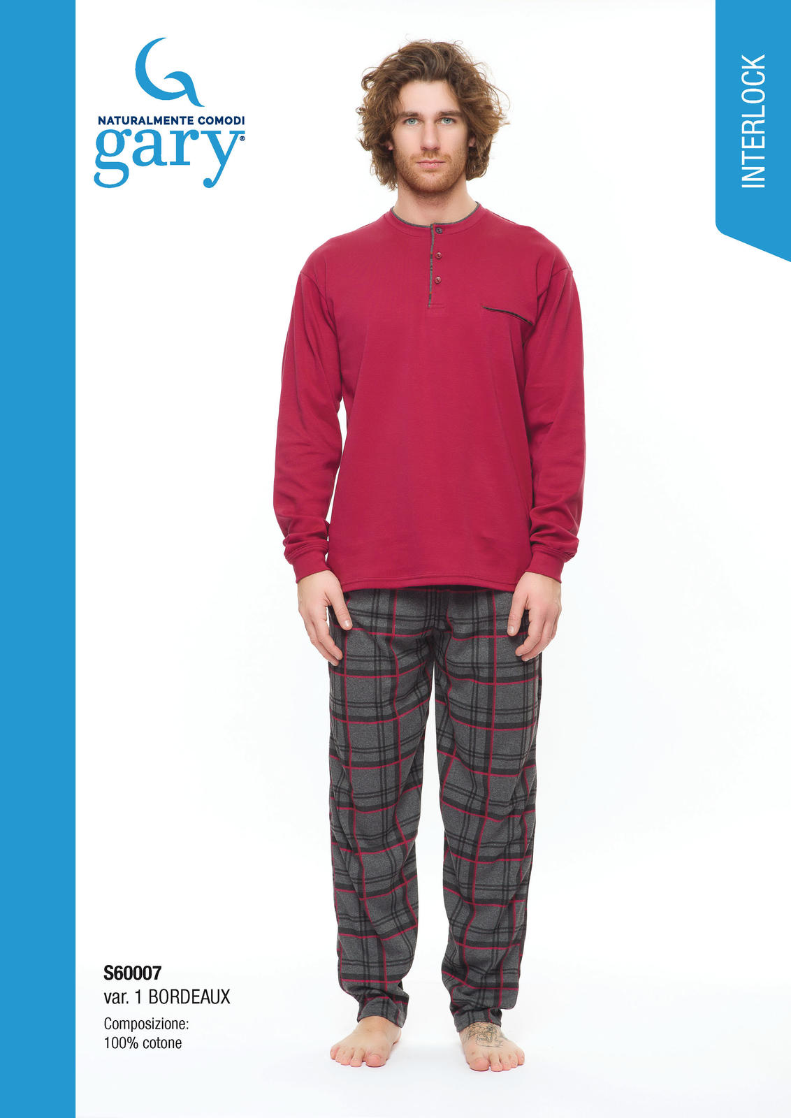 MEN'S PAJAMAS S/L S60007 Tellini S.r.l. Wholesale Clothing